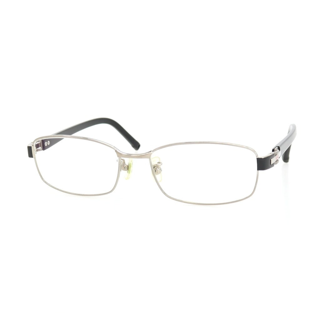【中古】トゥミ TUMI フルリム メガネ シルバーxブラック【サイズ55□17 145】【 状態ランクC 】【 メンズ 】