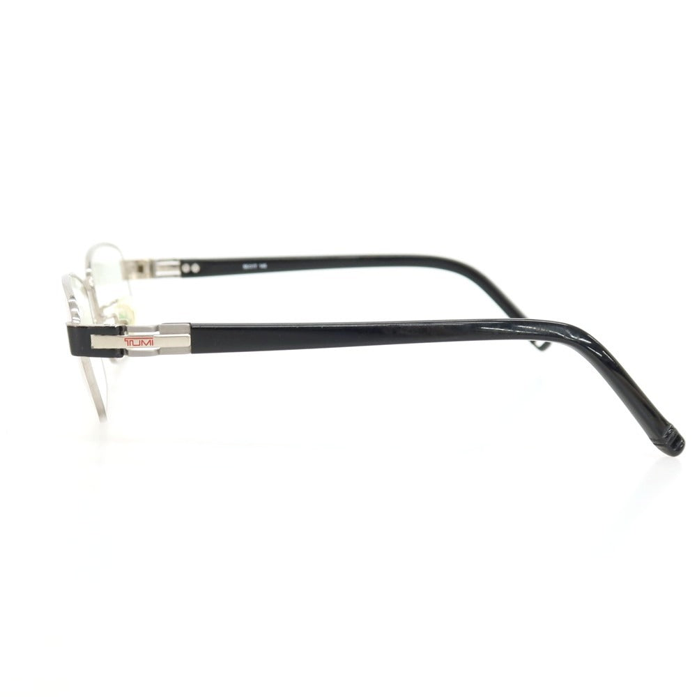 【中古】トゥミ TUMI フルリム メガネ シルバーxブラック【サイズ55□17 145】【 状態ランクC 】【 メンズ 】