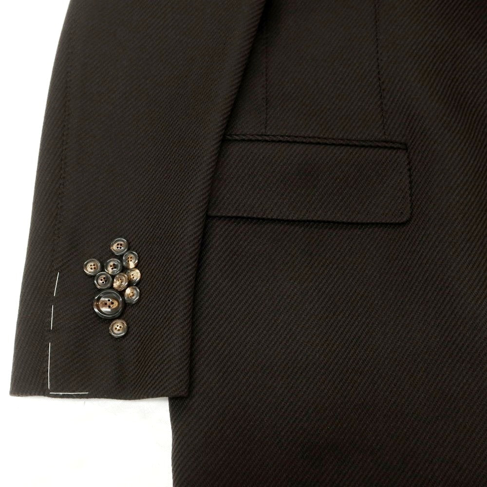 【中古】【未使用】スティレ ラティーノ STILE LATINO ウールカシミヤ チェスターフィールドコート ダークブラウン【 48 】【 状態ランクS 】【 メンズ 】