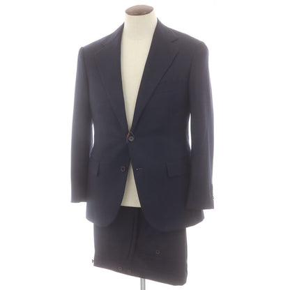 【中古】【未使用】ユナイテッドアローズ UNITED ARROWS ウール 2つボタンスーツ ネイビー【 50 】【 状態ランクS 】【 メンズ 】