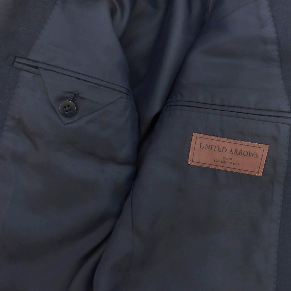 【中古】【未使用】ユナイテッドアローズ UNITED ARROWS ウール 2つボタンスーツ ネイビー【 50 】【 状態ランクS 】【 メンズ 】