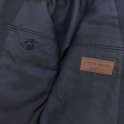 【中古】【未使用】ユナイテッドアローズ UNITED ARROWS ウール 2つボタンスーツ ネイビー【 50 】【 状態ランクS 】【 メンズ 】