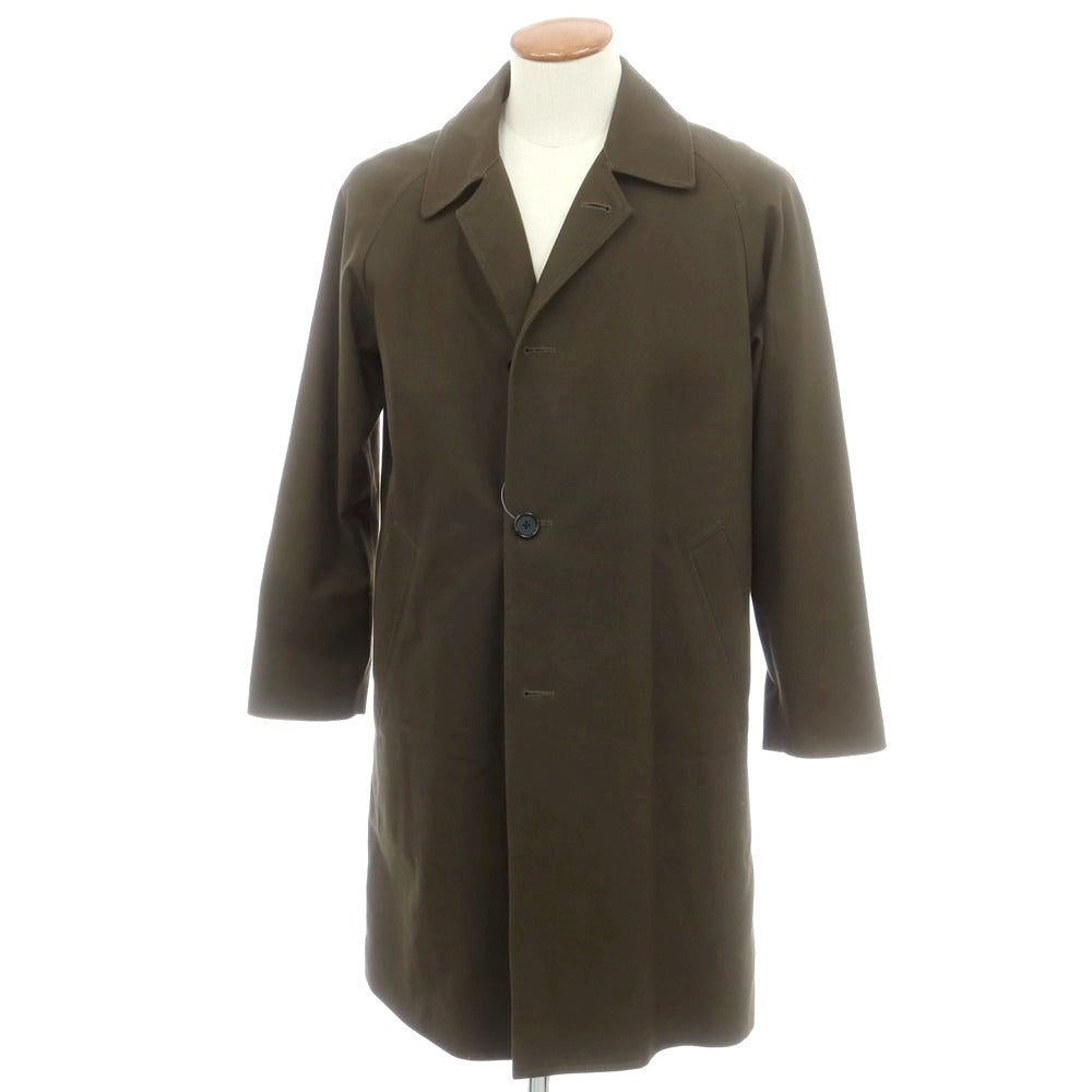 【中古】ピーエス ポールスミス PS Paul Smith ツイルコットン ステンカラーコート ダークオリーブ【サイズM】【 状態ランクB 】【 メンズ 】 [EPD]