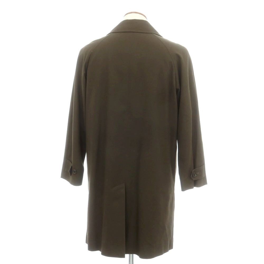 【中古】ピーエス ポールスミス PS Paul Smith ツイルコットン ステンカラーコート ダークオリーブ【サイズM】【 状態ランクB 】【 メンズ 】 [EPD]