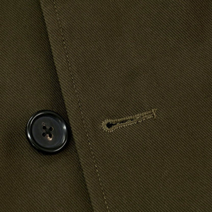 【中古】ピーエス ポールスミス PS Paul Smith ツイルコットン ステンカラーコート ダークオリーブ【 M 】【 状態ランクB 】【 メンズ 】