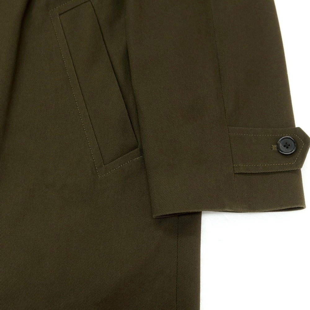 【中古】ピーエス ポールスミス PS Paul Smith ツイルコットン ステンカラーコート ダークオリーブ【サイズM】【 状態ランクB 】【 メンズ 】 [EPD]