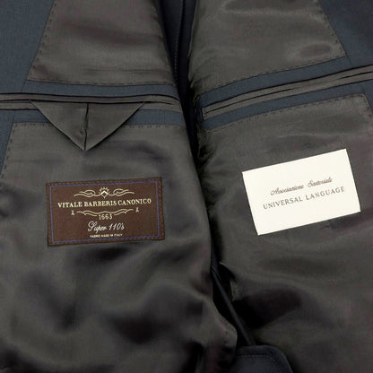 【中古】ユニバーサルランゲージ UNIVERSAL LANGUAGE ウール 2つボタンスーツ ダーククールグレー【サイズ170cm-6Drop】【 状態ランクB 】【 メンズ 】