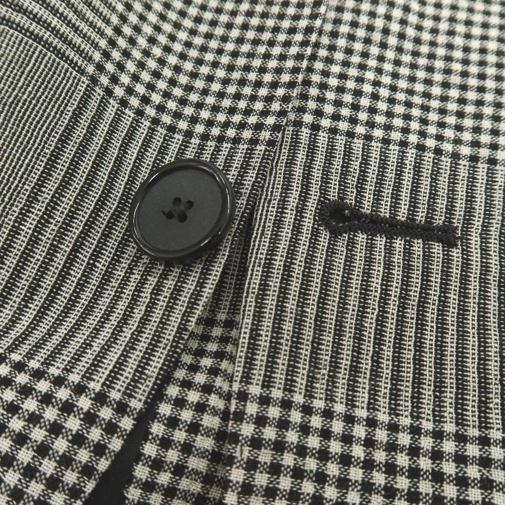 【中古】タリアトーレ TAGLIATORE ウール グレンチェック 2B テーラードジャケット ホワイトxブラック【 44 】【 状態ランクB 】【 メンズ 】