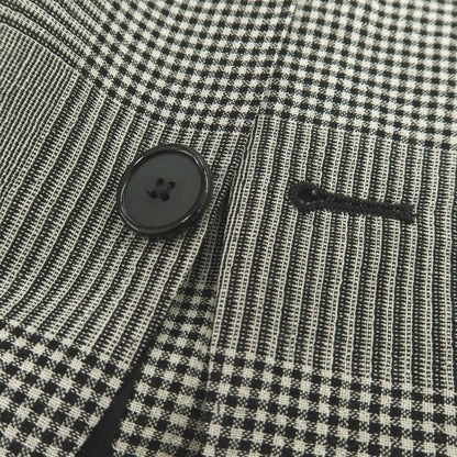 【中古】タリアトーレ TAGLIATORE ウール グレンチェック 2B テーラードジャケット ホワイトxブラック【 44 】【 状態ランクB 】【 メンズ 】