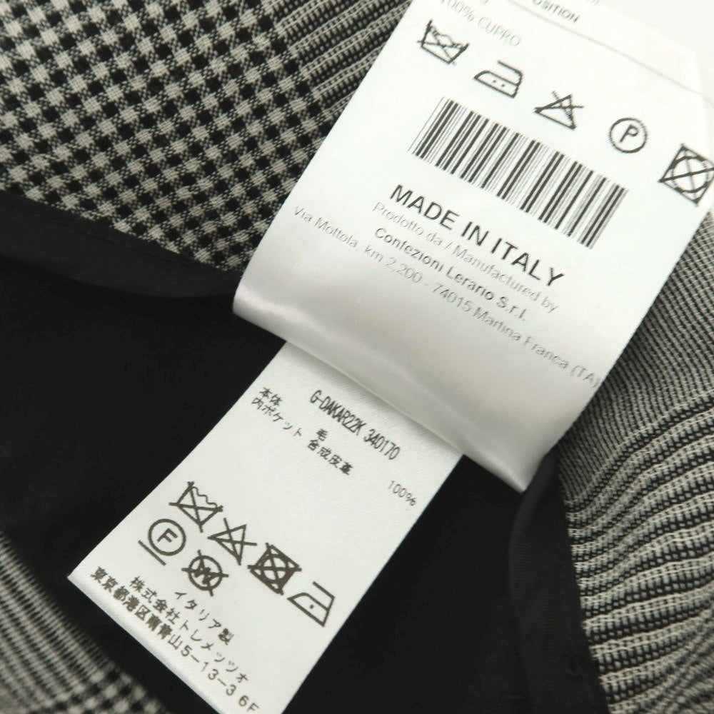 【中古】タリアトーレ TAGLIATORE ウール グレンチェック 2B テーラードジャケット ホワイトxブラック【 44 】【 状態ランクB 】【 メンズ 】