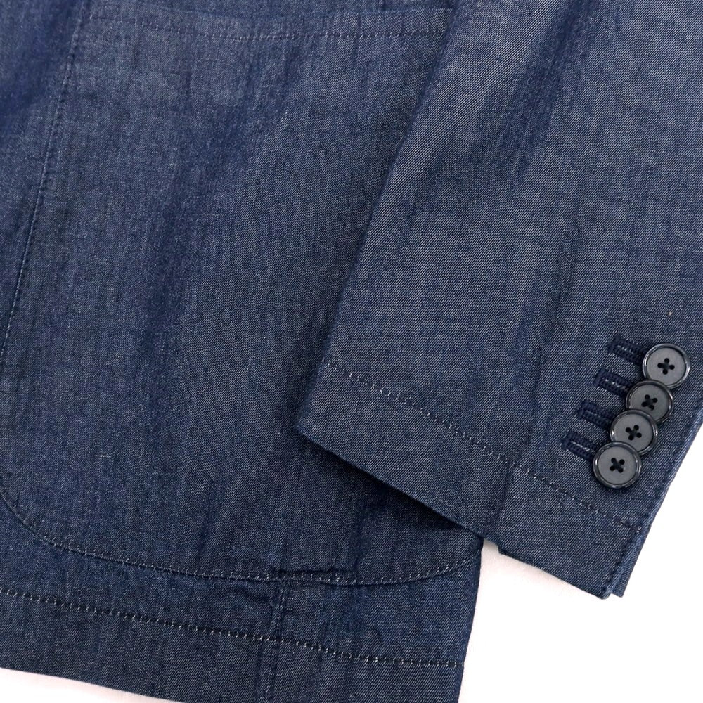 【中古】タリアトーレ TAGLIATORE コットン デニム 2B テーラードジャケット ネイビー【 44 】【 状態ランクB 】【 メンズ 】