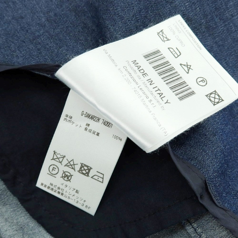 【中古】タリアトーレ TAGLIATORE コットン デニム 2B テーラードジャケット ネイビー【 44 】【 状態ランクB 】【 メンズ 】