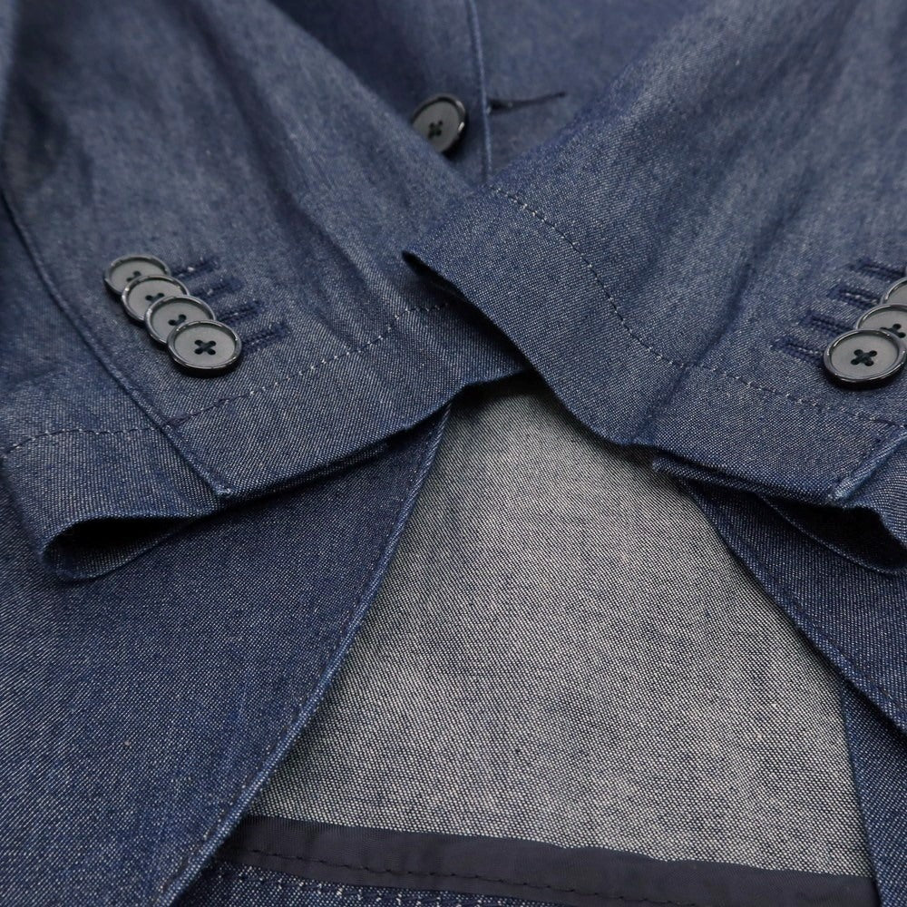 【中古】タリアトーレ TAGLIATORE コットン デニム 2B テーラードジャケット ネイビー【 44 】【 状態ランクB 】【 メンズ 】