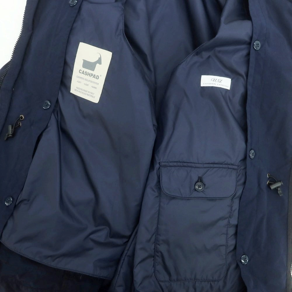 【中古】ユニバーサルランゲージ UNIVERSAL LANGUAGE ポリエステルナイロン M-65 ミリタリージャケット ネイビー【 M 】【 状態ランクB 】【 メンズ 】