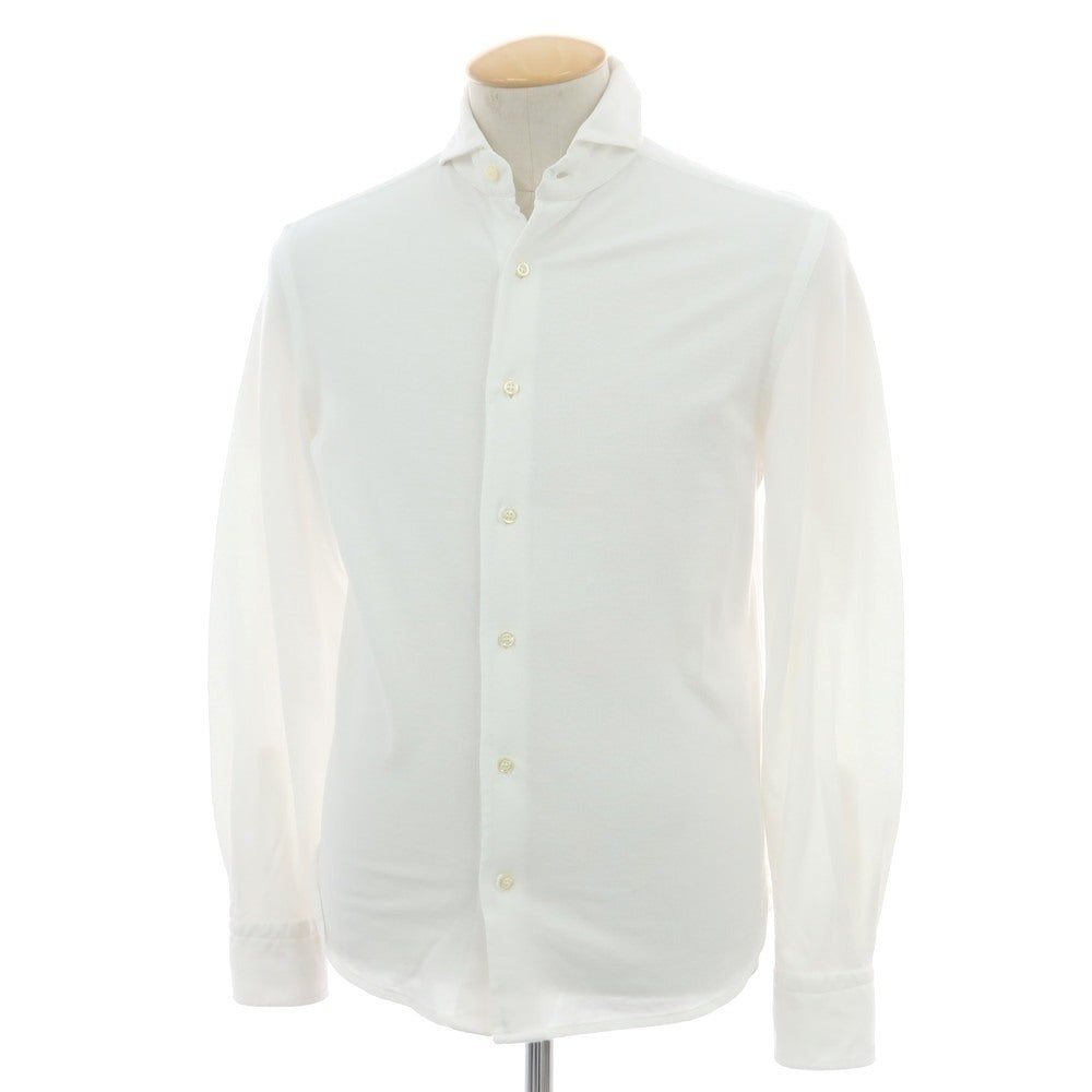 【中古】ギローバー GUY ROVER コットン 鹿の子 カッタウェイ カジュアルシャツ ホワイト【 S 】【 状態ランクC 】【 メンズ 】