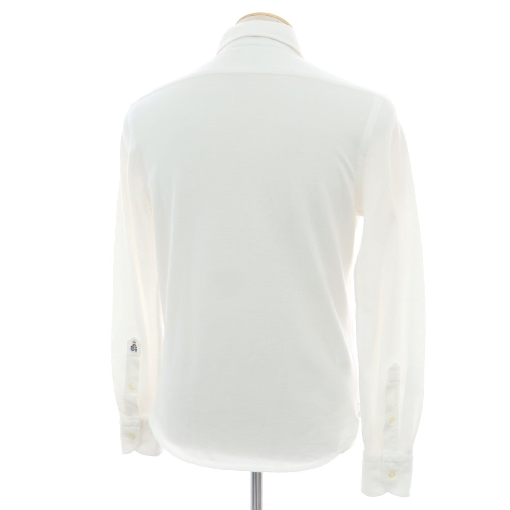 【中古】ギローバー GUY ROVER コットン 鹿の子 カッタウェイ カジュアルシャツ ホワイト【 S 】【 状態ランクC 】【 メンズ 】