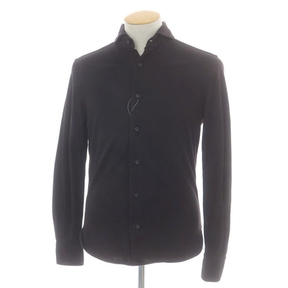 【中古】ギローバー GUY ROVER コットン 鹿の子 カッタウェイ カジュアルシャツ ブラック【 S 】【 状態ランクC 】【 メンズ 】