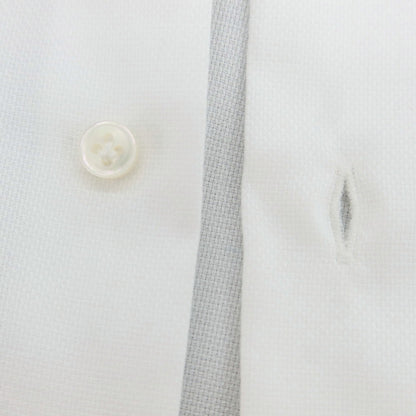 【中古】ボリエッロ BORRIELLO NO ARON コットン ワイドカラー ドレスシャツ ホワイト【 37 】【 状態ランクB 】【 メンズ 】