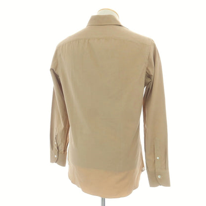 【中古】ボリエッロ BORRIELLO コットン 細畝コーデュロイ ワイドカラー カジュアルシャツ ベージュ【 38 】【 状態ランクB 】【 メンズ 】