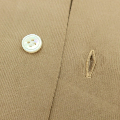 【中古】ボリエッロ BORRIELLO コットン 細畝コーデュロイ ワイドカラー カジュアルシャツ ベージュ【 38 】【 状態ランクB 】【 メンズ 】