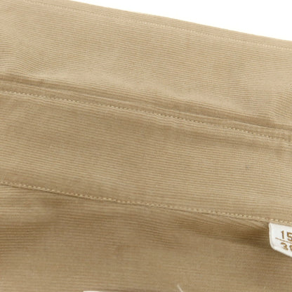 【中古】ボリエッロ BORRIELLO コットン 細畝コーデュロイ ワイドカラー カジュアルシャツ ベージュ【 38 】【 状態ランクB 】【 メンズ 】