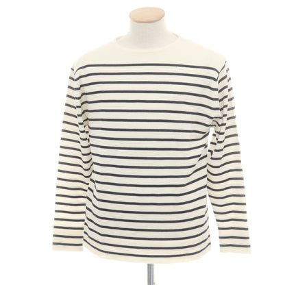 【中古】ジム gim ハイゲージウール プルオーバーニット オフホワイトxブラック【 M 】【 状態ランクB 】【 メンズ 】