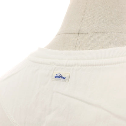 【SALE30%OFF/返品不可】【中古】シーサー Schiesser コットン リブ ヘンリーネック 半袖Ｔシャツ ホワイト【 サイズ4 】【 状態ランクB 】【 メンズ 】