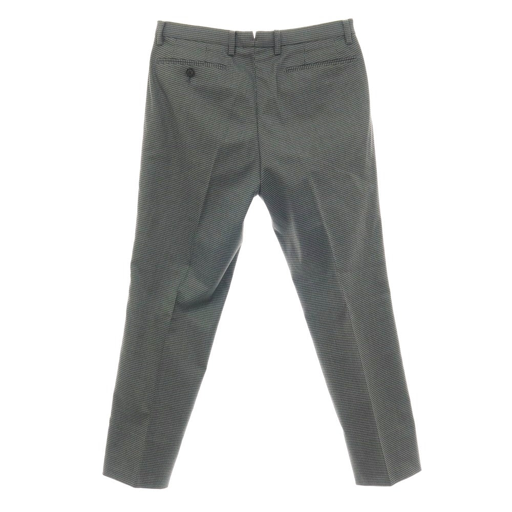 【中古】スーツカンパニー THE SUIT COMPANY PLUS SOLOTEX ポリエステル ハウンドトゥース ドレススラックスパンツ グレーxブラック【サイズM】【 状態ランクA 】【 メンズ 】