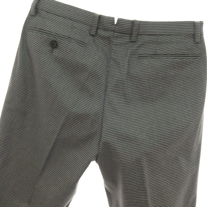 【中古】スーツカンパニー THE SUIT COMPANY PLUS SOLOTEX ポリエステル ハウンドトゥース ドレススラックスパンツ グレーxブラック【サイズM】【 状態ランクA 】【 メンズ 】