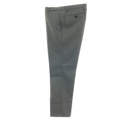 【中古】スーツカンパニー THE SUIT COMPANY PLUS SOLOTEX ポリエステル ハウンドトゥース ドレススラックスパンツ グレーxブラック【サイズM】【 状態ランクA 】【 メンズ 】