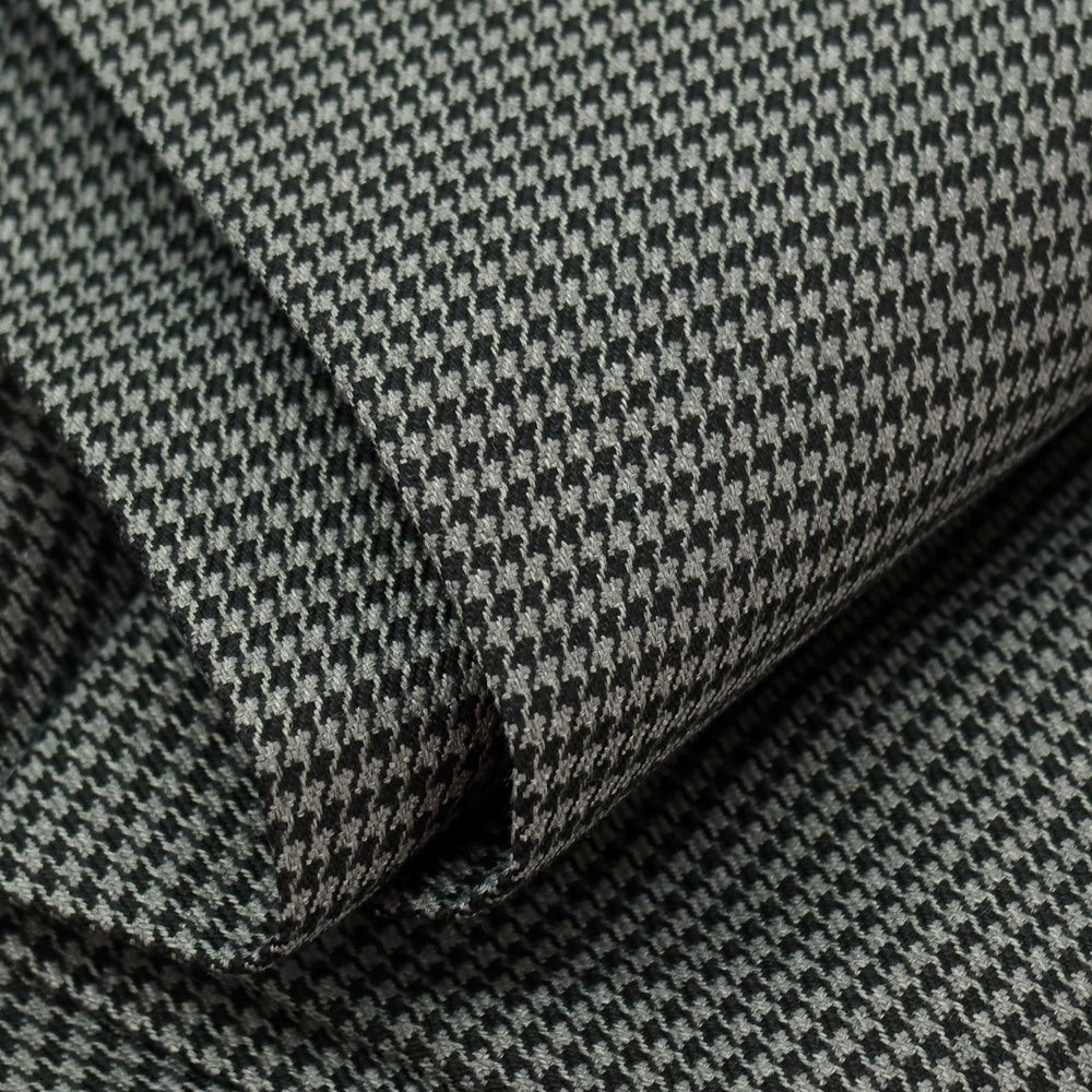 【中古】スーツカンパニー THE SUIT COMPANY PLUS SOLOTEX ポリエステル ハウンドトゥース ドレススラックスパンツ グレーxブラック【サイズM】【 状態ランクA 】【 メンズ 】
