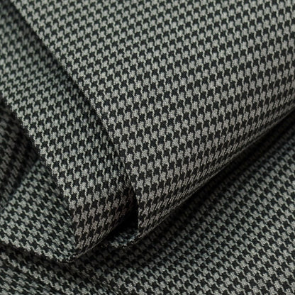 【中古】スーツカンパニー THE SUIT COMPANY PLUS SOLOTEX ポリエステル ハウンドトゥース ドレススラックスパンツ グレーxブラック【サイズM】【 状態ランクA 】【 メンズ 】