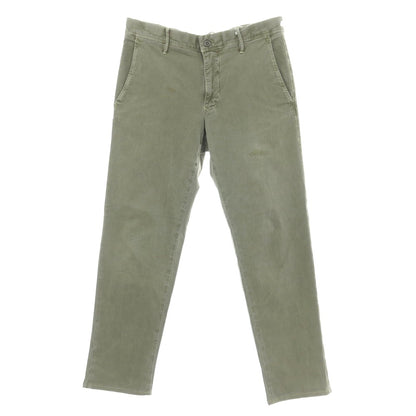 【中古】インコテックス スラックス INCOTEX SLACKS ストレッチ コットン カジュアルスラックスパンツ オリーブ【サイズ29】【 状態ランクC 】【 メンズ 】