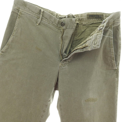 【中古】インコテックス スラックス INCOTEX SLACKS ストレッチ コットン カジュアルスラックスパンツ オリーブ【サイズ29】【 状態ランクC 】【 メンズ 】