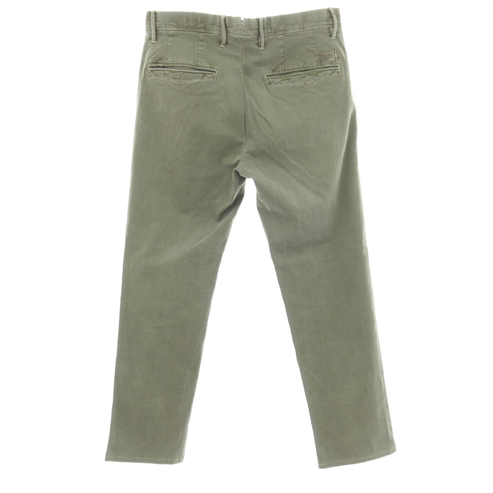 【中古】インコテックス スラックス INCOTEX SLACKS ストレッチ コットン カジュアルスラックスパンツ オリーブ【サイズ29】【 状態ランクC 】【 メンズ 】