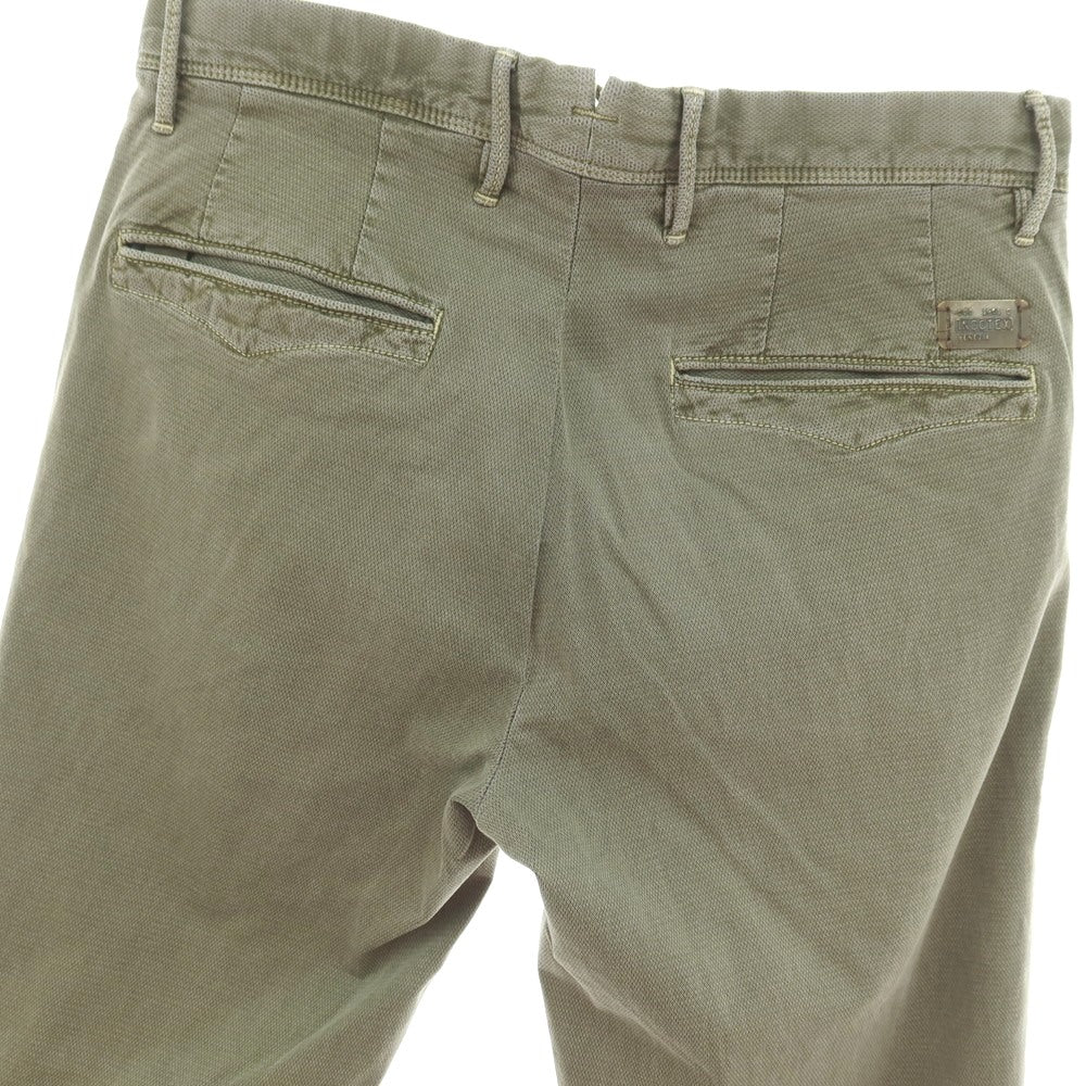 【中古】インコテックス スラックス INCOTEX SLACKS ストレッチ コットン カジュアルスラックスパンツ オリーブ【サイズ29】【 状態ランクC 】【 メンズ 】