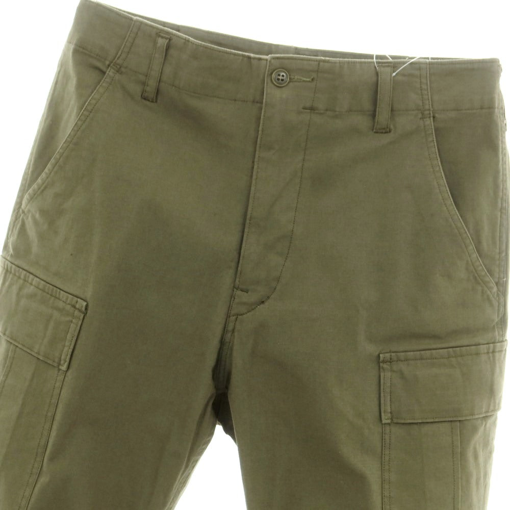 【中古】サージュデクレ sage de cret ストレッチ コットン カーゴパンツ オリーブ【サイズS】【 状態ランクB 】【 メンズ 】 [EPD]