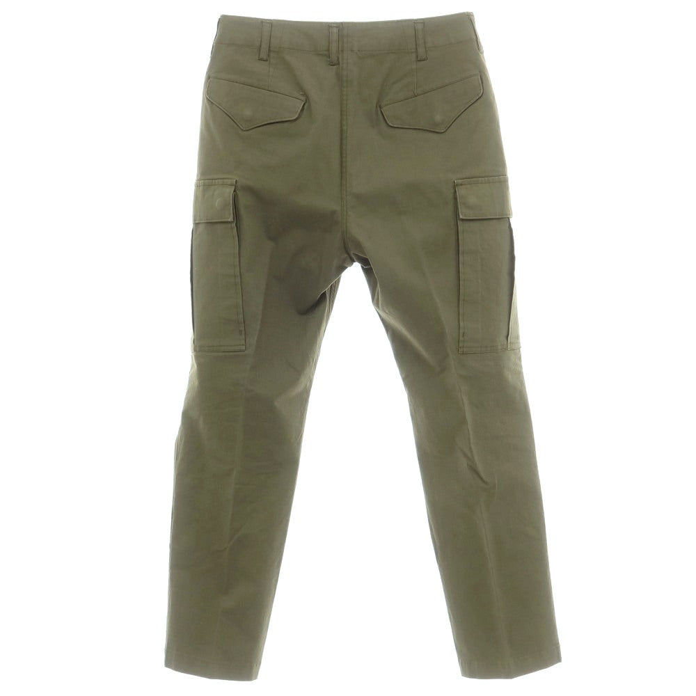 【中古】サージュデクレ sage de cret ストレッチ コットン カーゴパンツ オリーブ【サイズS】【 状態ランクB 】【 メンズ 】 [EPD]