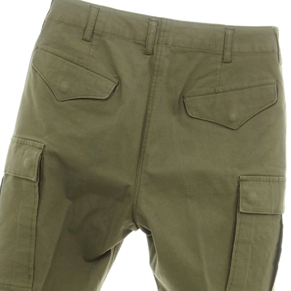 【中古】サージュデクレ sage de cret ストレッチ コットン カーゴパンツ オリーブ【サイズS】【 状態ランクB 】【 メンズ 】 [EPD]