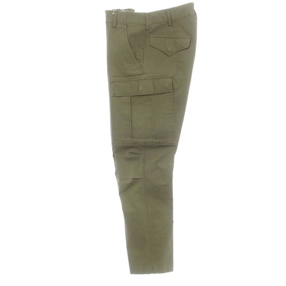 【中古】サージュデクレ sage de cret ストレッチ コットン カーゴパンツ オリーブ【サイズS】【 状態ランクB 】【 メンズ 】 [EPD]