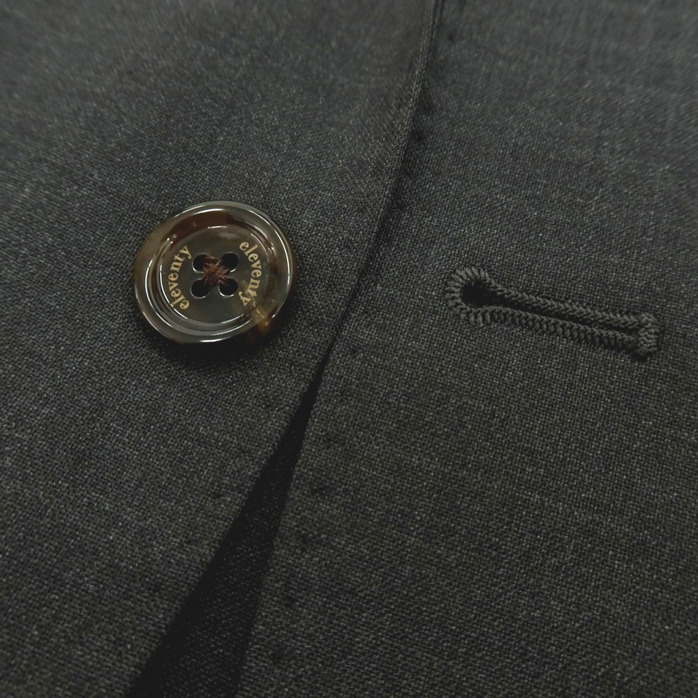 【中古】イレブンティ eleventy ストレッチ ウール 2B テーラードジャケット ダークグレー【 46 】【 状態ランクB 】【 メンズ 】