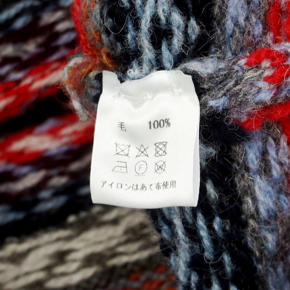 【中古】【未使用】ジャミーソンズニットウェア Jamieson’s Knitwear シェットランドウール ノルディック柄 プルオーバーニット グレーxマルチ【 M 】【 状態ランクS 】【 メンズ 】