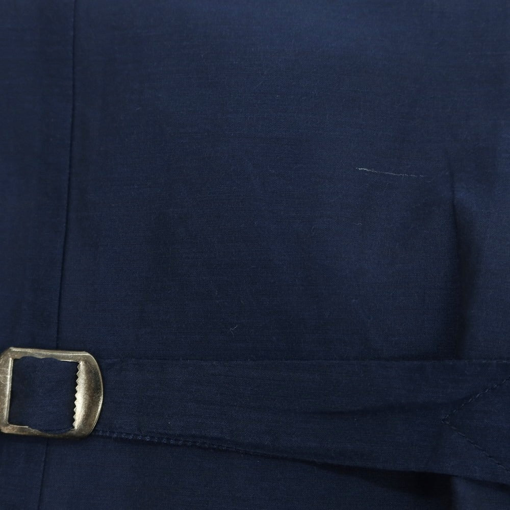 【中古】ボリオリ BOGLIOLI ウールコットン チェック ドレス系ジレ ダークネイビー【 46 】【 状態ランクB 】【 メンズ 】