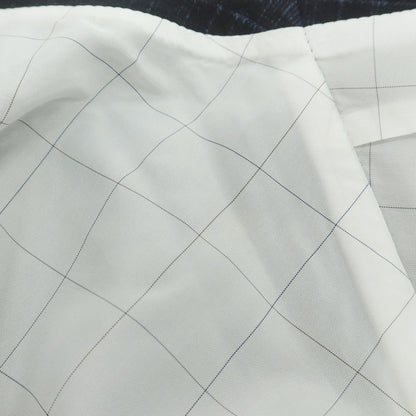 【中古】ボリオリ BOGLIOLI ウールコットン チェック ドレス系ジレ ダークネイビー【 46 】【 状態ランクB 】【 メンズ 】