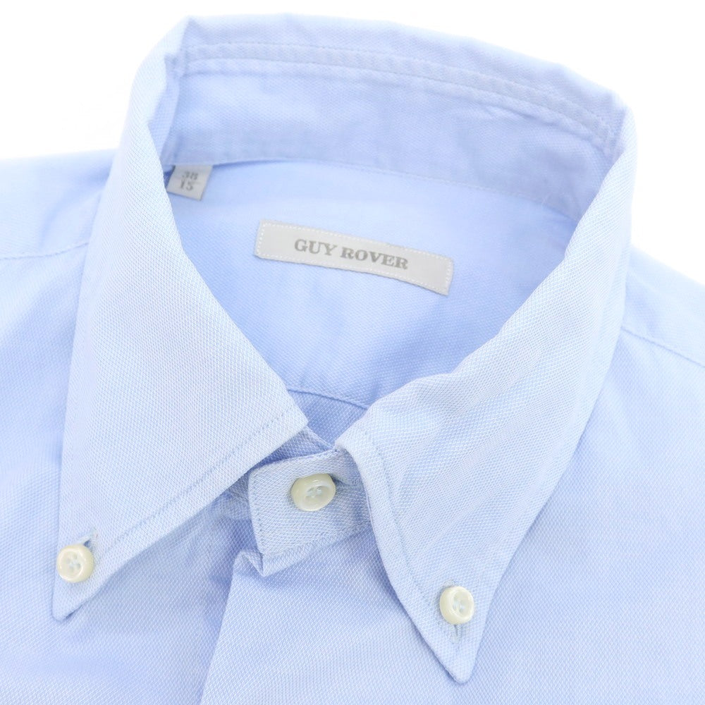 【中古】ギローバー GUY ROVER コットン ボタンダウン ドレスシャツ ライトブルー【 38 】【 状態ランクC 】【 メンズ 】