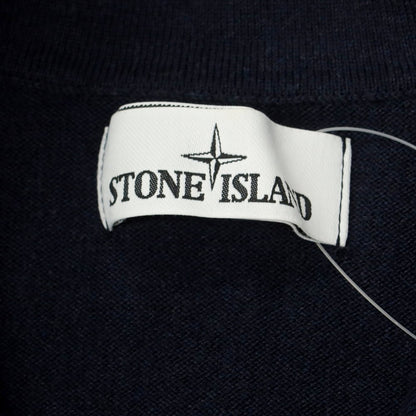 【中古】ストーンアイランド STONE ISLAND コットン ジップアップ カーディガン ネイビー【 S 】【 状態ランクB 】【 メンズ 】