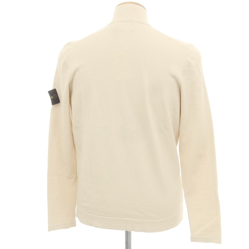 【中古】ストーンアイランド STONE ISLAND コットン ジップアップ カーディガン ベージュ【 S 】【 状態ランクB 】【 メンズ 】