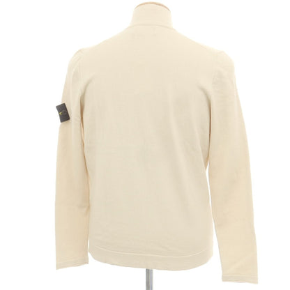 【中古】ストーンアイランド STONE ISLAND コットン ジップアップ カーディガン ベージュ【 S 】【 状態ランクB 】【 メンズ 】