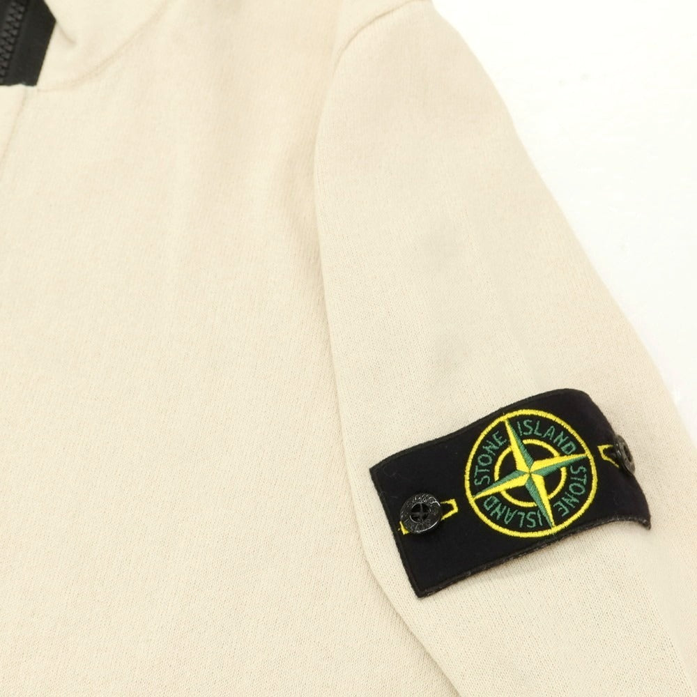 【中古】ストーンアイランド STONE ISLAND コットン ジップアップ カーディガン ベージュ【 S 】【 状態ランクB 】【 メンズ 】