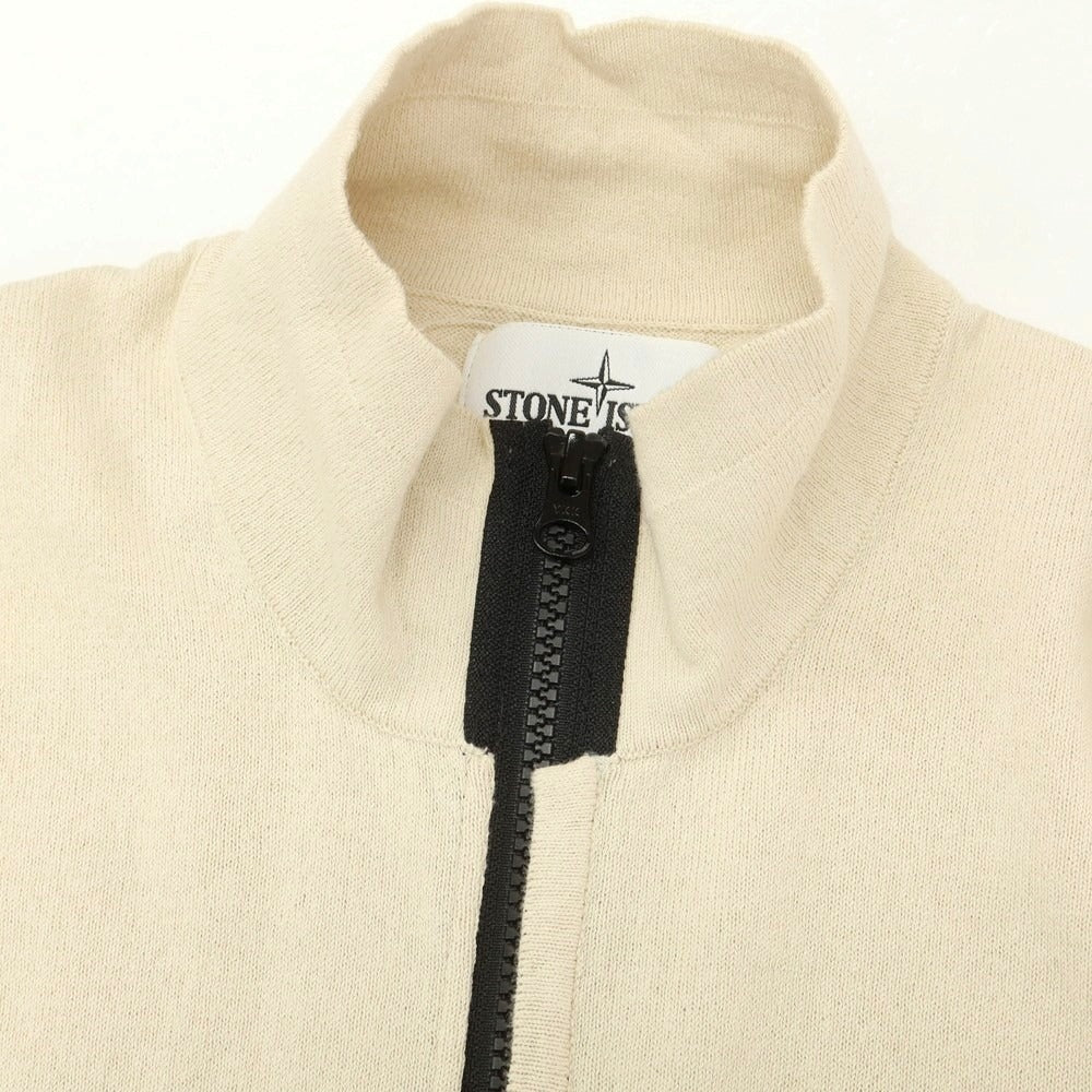 【中古】ストーンアイランド STONE ISLAND コットン ジップアップ カーディガン ベージュ【 S 】【 状態ランクB 】【 メンズ 】